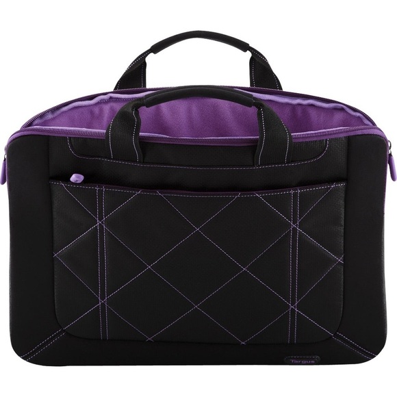 Laptop Sleeve Slipcase Purple Black Travel Briefcase Students Targus 16” Pulse - Picture 3 of 6